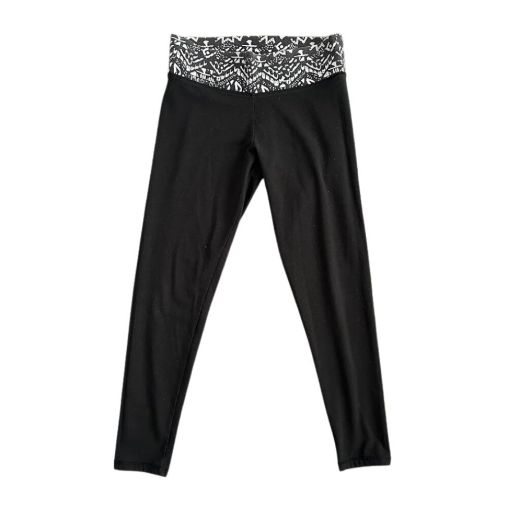 Victoria Secret Victoria Sport Cotton Blend Leggings Black  Medium Short